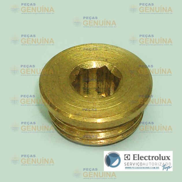 TAMPÃO DE LATÃO M14 X 1.5 PARA LAVADORA ELECTROLUX WAP MINI ANTIGA / AQUA 1500 - 62802034